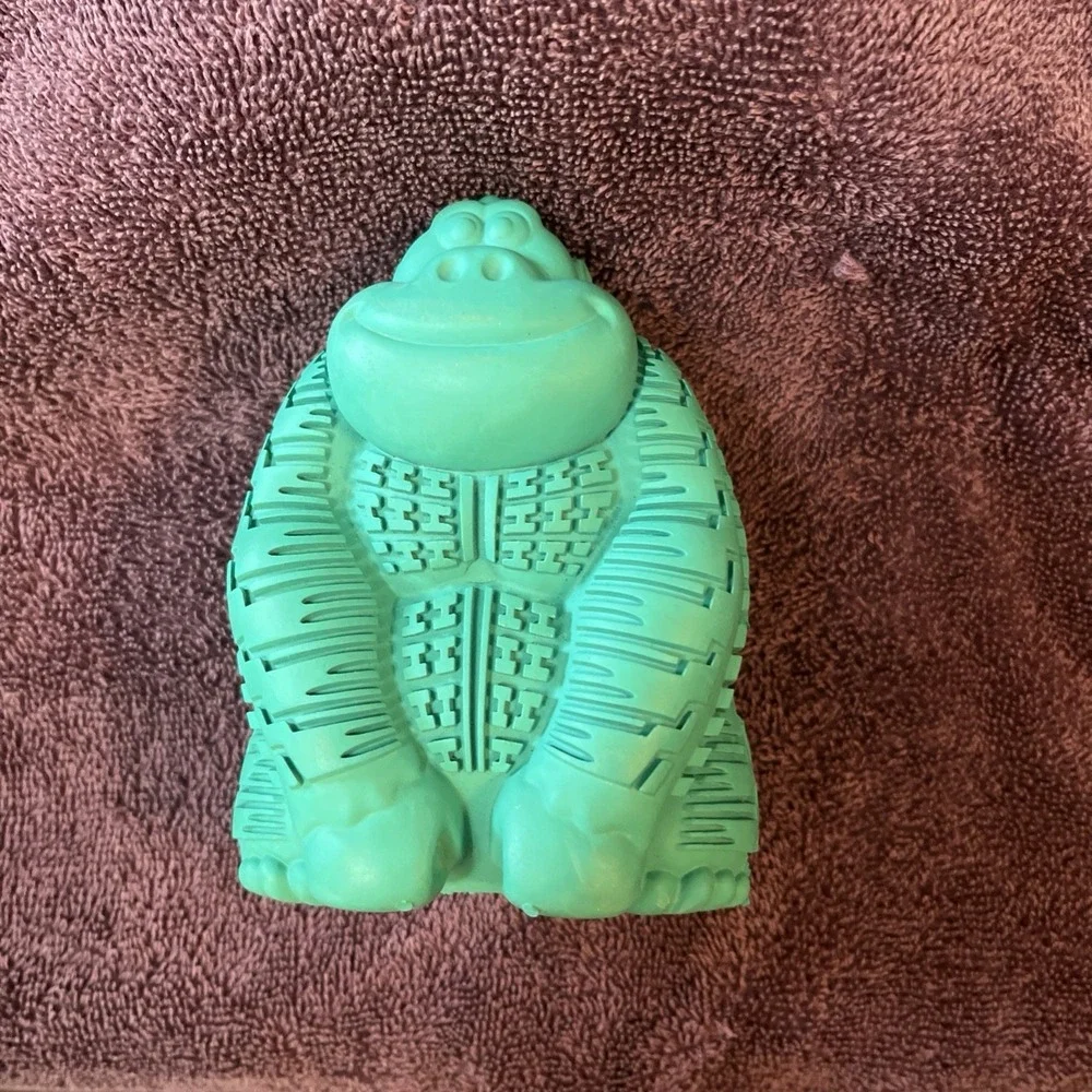 Arm & Hammer Super Treadz Gorilla Dental Chew Dental Teal Dog Toy Rubber